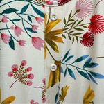 White Mark Beige Floral Print Lace Tiered Short Sleeve Dress with Pockets 2XL Size 2X Photo 3