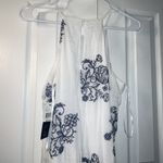 BCX  Ivory Dress with Navy Floral Design Photo 9