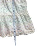 Draper James  RSVP Rainbow Embroidered Flutter Sleeve Sun Dress XS White Photo 7