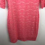 Badgley Mischka  pink laced‎ bodycon dress Photo 2