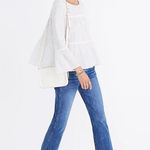 Madewell  Tiered Top in Haysboro Stripe COLOR White Wash Photo 1