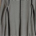 Talbots cardigan open front black and white knit stripe size XS Photo 5