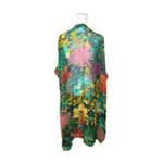 New Nazila Couture Vibrant Floral Sheer Duster – One Size Green Size undefined Photo 2