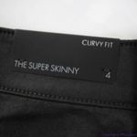 Ann Taylor NEW coated wax super skinny curvy fit black jeans, women size CURVY 4 Photo 11