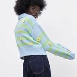ZARA Floral Knit Embroidered Sweater Photo 5