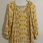Staccato  Mustard Floral Blouse Photo 0