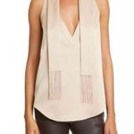 Equipment Femme | XS | Aylee Scarf & Tank Top Sleeveless in Sesame Color Satin Photo 1