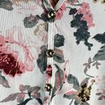 Siren Lily  Floral Blouse in Pink and Cream Photo 1