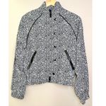 Anthropologie NWT Allfenix x  Black and White Leopard Print Cropped Bomber Jacket Photo 2