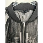 Endless Rose Embroidered Sheer Black Floral Bomber Jacket XS NWT Photo 3
