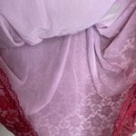 Enchanting Red Lace Nylon Mini Nightgown Dress Bow Size 1X Plus Photo 5