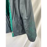 L.L.Bean Women's Green grey Floral Embroidered Reversible Puffer Jacket size XL Photo 1