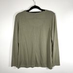 Gap Lot Of 2  Long Sleeve Tops Green Casual Scoop Neck Womens Sz‎ Large Photo 5
