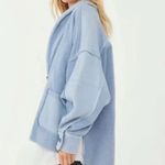 Free People  Blue‎ Larkspur Jordan Small Oversized Jacket Photo 2