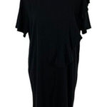 Nytt  Black Dress Large Casual Relaxed Fit Short Sleeve Minimalist Photo 0