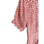 Princess Polly  Red Floral Wrap Mini Dress 4 Ruffle Hem Short Sleeve Cottagecore Photo 2