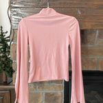 Lost Ink Flare sleeve ribbed Top NWT Pink Photo 6