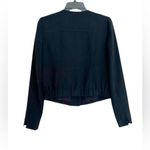 Loft Ann Taylor Women's Black Blazer Jacket Full Zip Pocket Cropped Size 0 Photo 1
