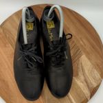 La Mendola Black Leather Tap Dancing Shoes Woman's Size 5 Lace Up Heel Black Photo 2