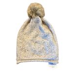 Madewell NWR sand brown wool blend faux fur pom hat Photo 1