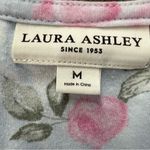 Laura Ashley  Floral Sleep Shirt size M Shabby Chic Cottagecore Blue/Pink Photo 1
