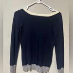 Business Casual Cardigan Sweater blue and white Photo 1