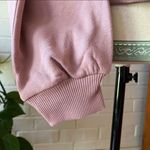90 Degrees by Reflex 90 Degree Mock Neck Cropped Pullover Sweatshirt In Rose Gold Size L Photo 6