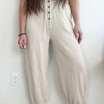 Free People Beach Ribbed Cream USA Joggers Photo 0