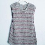 Free People  Striped Knit Sleeveless Wave After Wave Sweater Photo 0