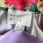 Dee Elly Satin Floral Halter Skirt Set - Red and Purple Photo 7