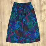 Norton Mcnaughton Vintage  Colorful Jewel Tone Paisley Skirt USA Made Size 12 Photo 5