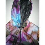 NWT $398 Womens 2 Designer Worth New York Jacket Hoodie Purple Blue Flowers Pin Photo 1
