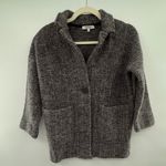 Madewell  100% Merino Wool Sweater Jacket Women's Large Gray Button Cardigan Photo 0