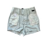 EXPRESS Extreme High Rise Paperbag Green Linen Shorts Sz 10 NWT Soft Girl Photo 5