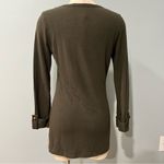 Vintage Havana  Army Green 3/4 Sleeve Embellished Pocket Shirt Size Medium Photo 4