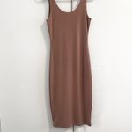 Mind Code  Nude Bodycon Midi Dress Medium **See Photo 2