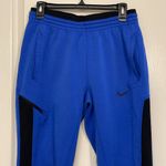 Nike  Showtime Basketball Dri-FIT Blue Black  Jogger Pants Size Med EUC #DS-1553 Photo 1