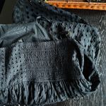 Loft  Black Eyelet Halter Dress SZ 0 Photo 4