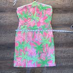 Lilly Pulitzer White Label Taboo Halter Blair Dress Women’s Size 0 Pink/Green Photo 3