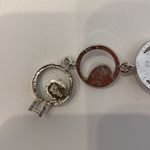 Lia Sophia Lía Sophia Women’s Bracelet Silver-Tone Circles Brown Yellow Gemstones Metallic Photo 8