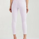 7 For All Mankind  NWT The Ankle Skinny Raw Hem Womens 28 Lavender Purple Stretch Photo 2
