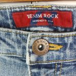 Denim Rock 5 28x30 Y2K Low Rise Medium Wash Flare Jeans Blue Size 28 Photo 7