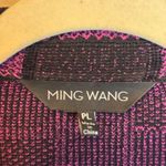 Ming Wang Ming‎ Wang Jacket Cardigan Size Petite Large Arty Office Purple Black Photo 2