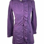 Kut From The Kloth Ruffle Jacket, Purple, Medium Photo 0
