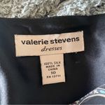 Valerie Stevens  Silk Paisley Print Beaded Midi Dress Size 10 Photo 5