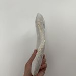 Vintage Unbranded Ivory Beaded Silver Clutch Evening Bag Small Dainty Photo 5