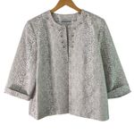 Alfred Dunner  Petite Blazer Jacket Embellished Button‎ 3/4 Sleeve Size 14P Photo 4