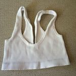 Free People Happiness Runs Scoop Neck Bra White M/L Photo 5