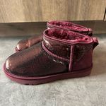 UGG  Classic Ultra Mini Mirror Ball Wild Grape Boots Women’s Size 8 NWOT Photo 3