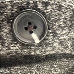 Telluride Clothing Company Womens Medium Sweater Button Mock Neck Grey Marled Gray Photo 3